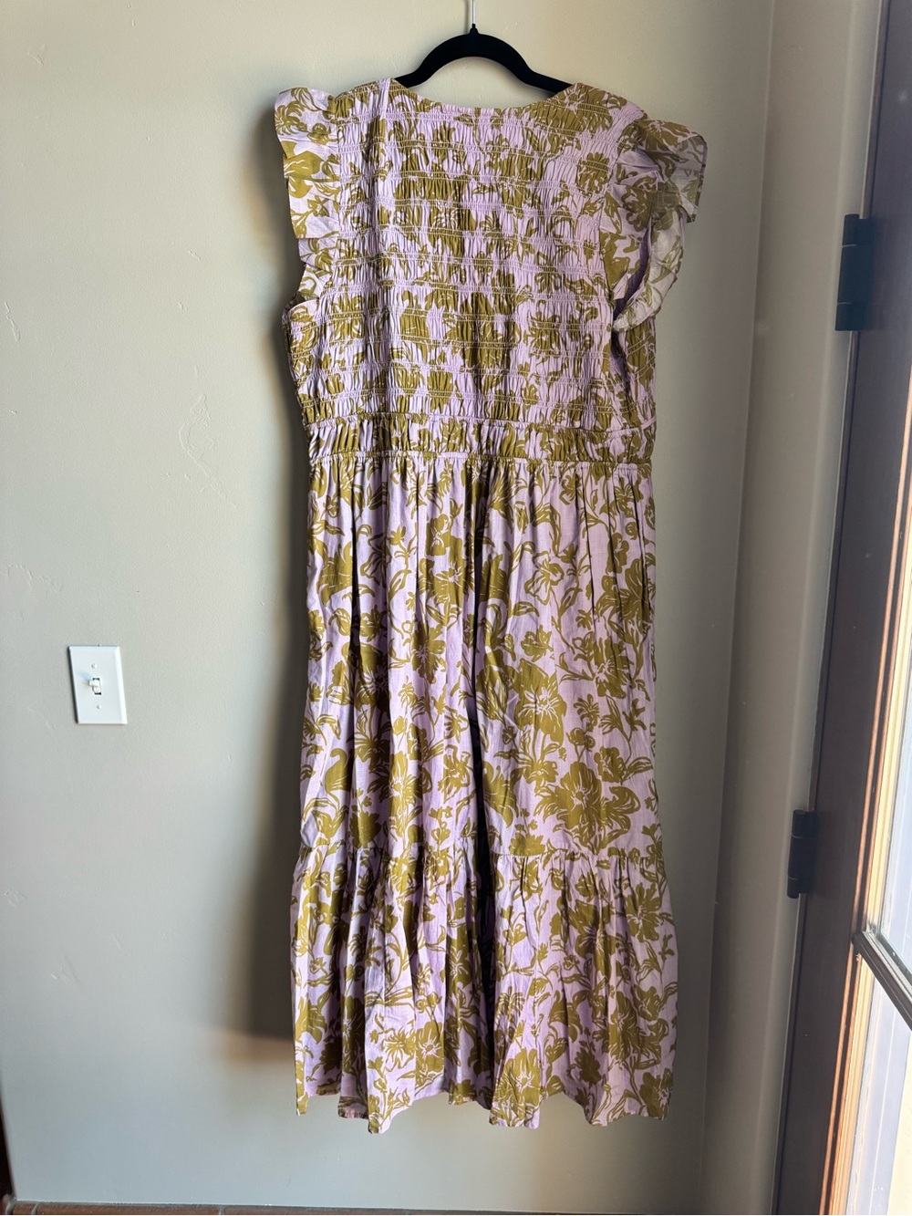 Anthropologie The Peregrine Midi Floral Dress Romantic Boho XL Cottagecore Chic - Picture 6 of 7